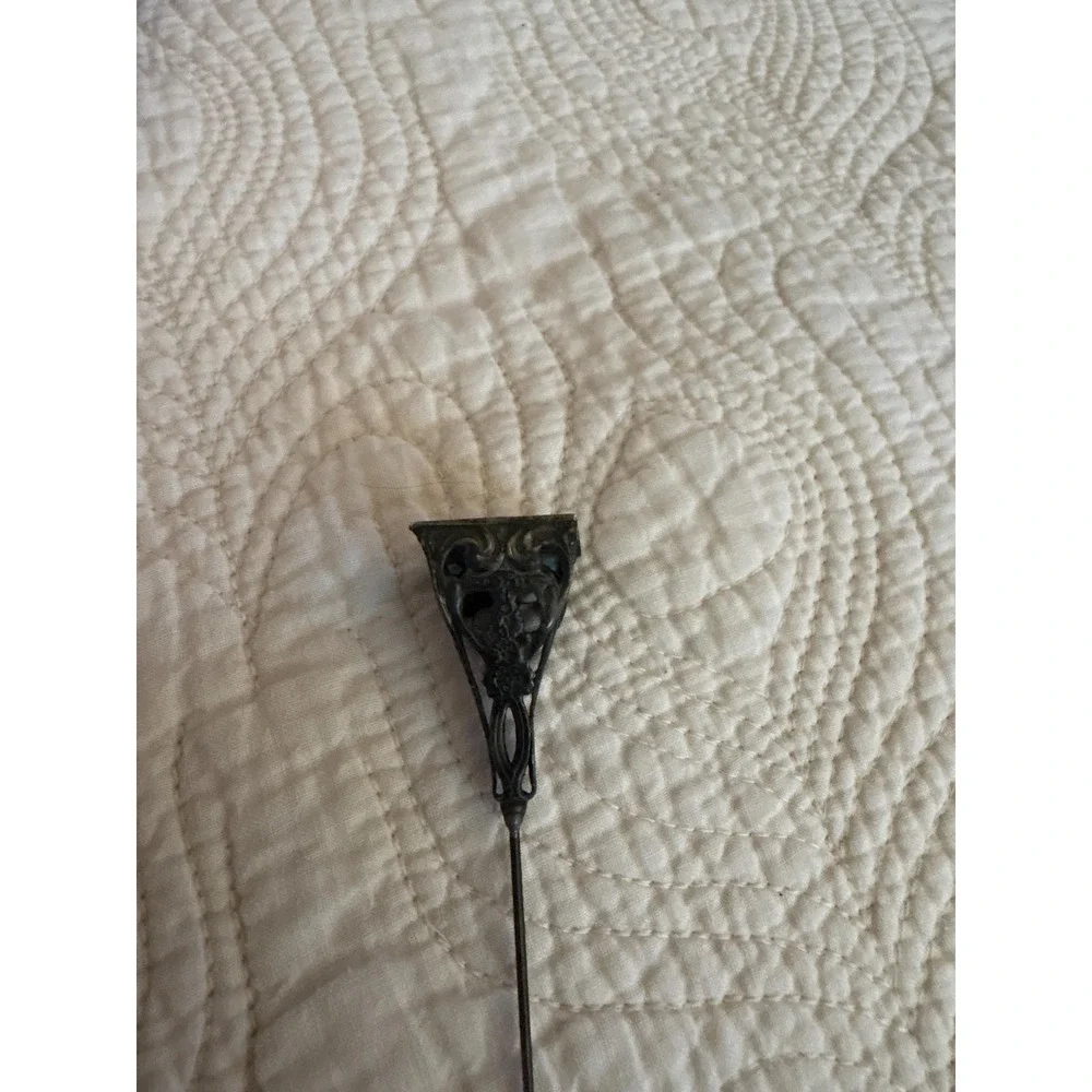 Antique Sterling Silver Mt‎ Vernon Washington's Mansion Souvenir Hat Pin VA